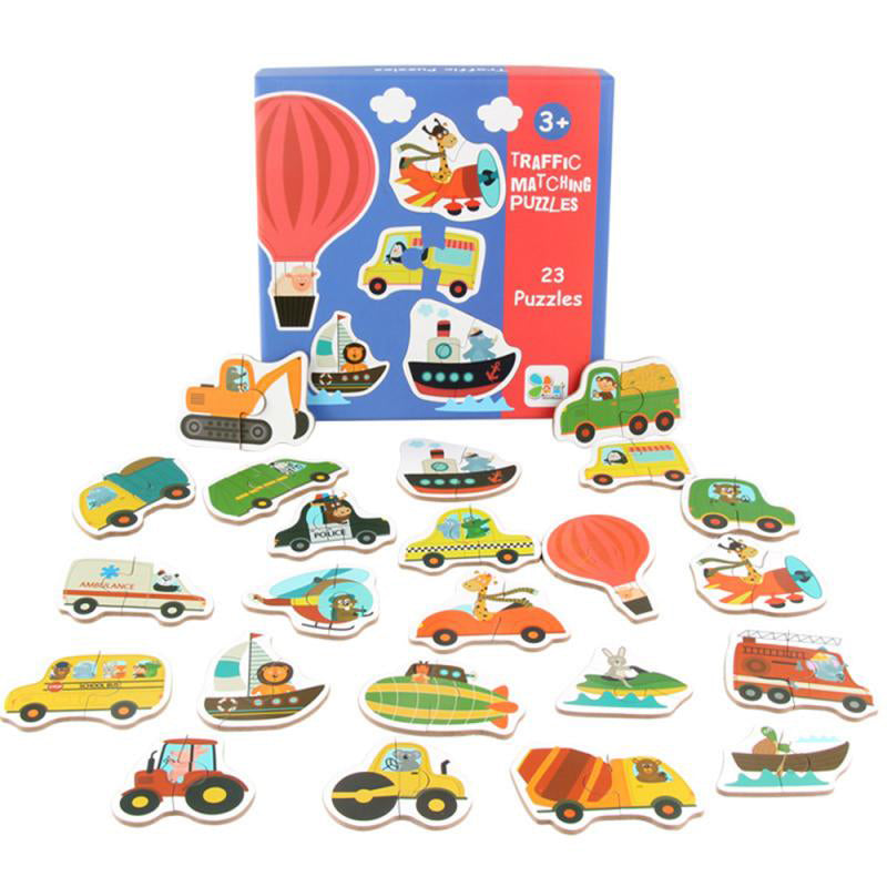 Montessori Matching Puzzles - Fruits & Vegetables