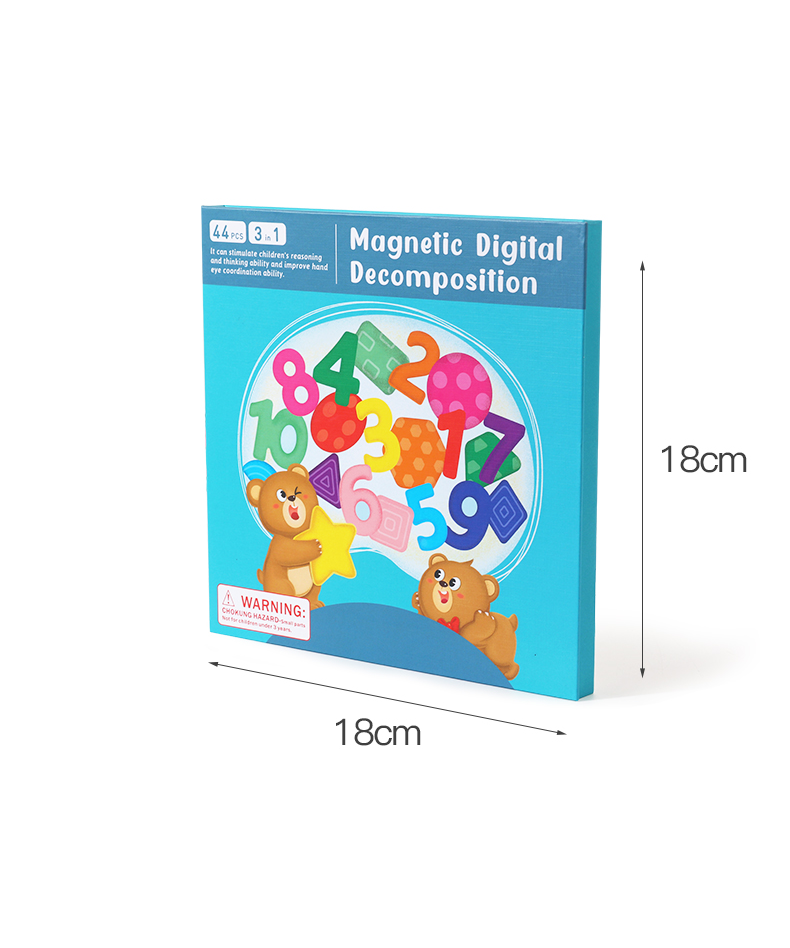 Magnetic 3 IN 1 Puzzles Book - Colour, Shape and Mathematics