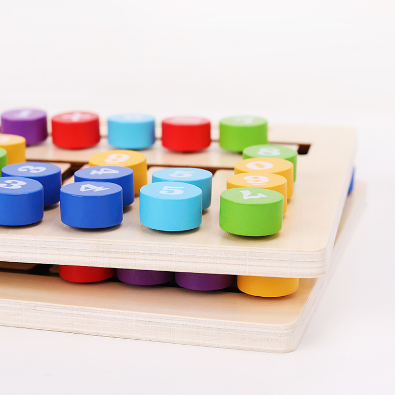 Wooden Montessori Mathematics Number Walk Game