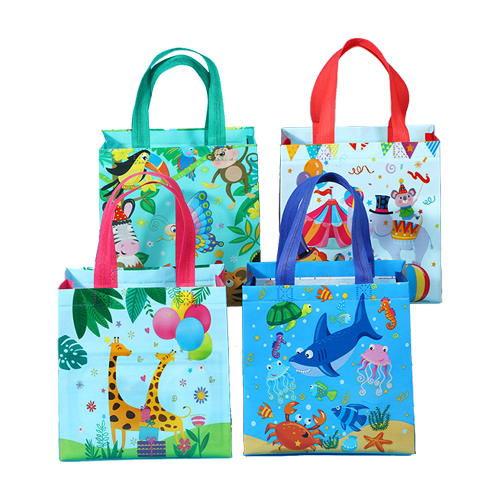 Non-Woven Party Goodies Bag - Baby Shark (12 Bags/Pack)