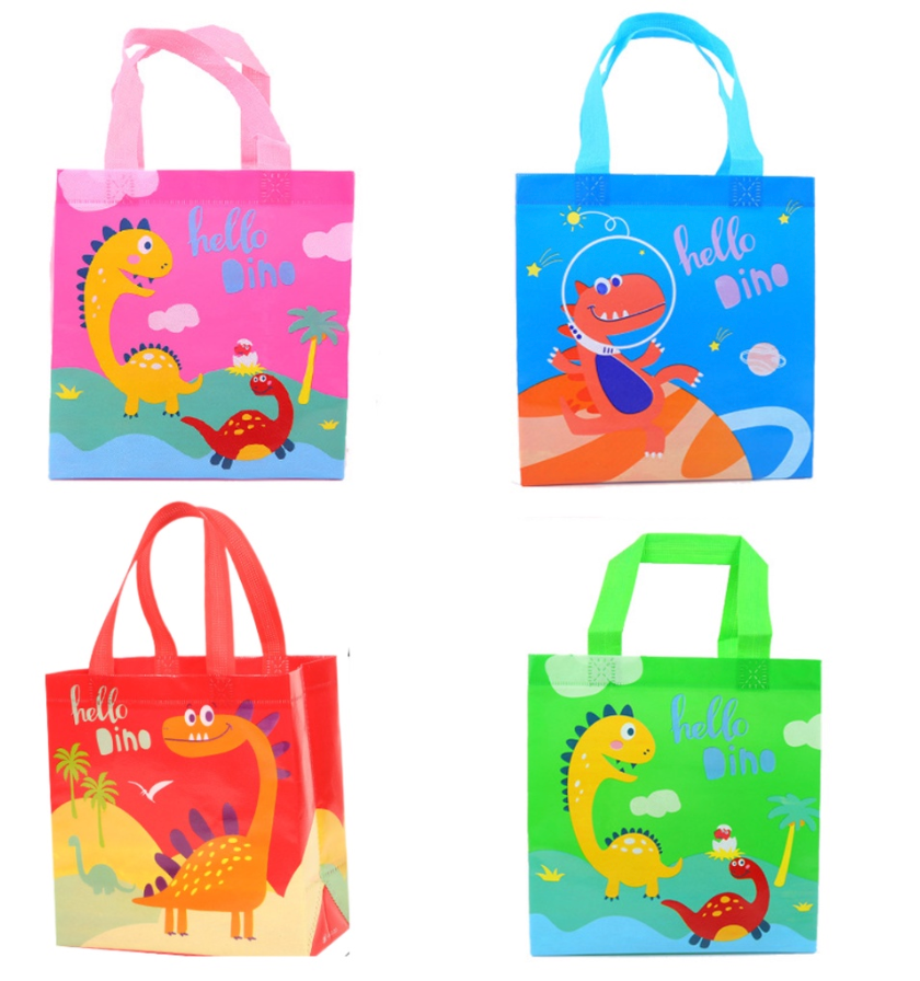 Non-Woven Party Goodies Bag - Dinosaur (12 Bags/Pack)