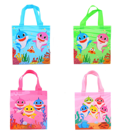 Non-Woven Party Goodies Bag - Baby Shark (12 Bags/Pack)