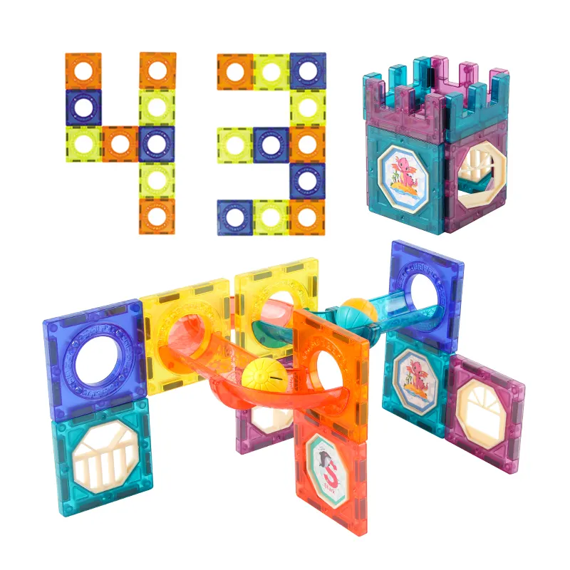 Magnetic Tiles Ball Run Set - Non LED - 262 Pieces