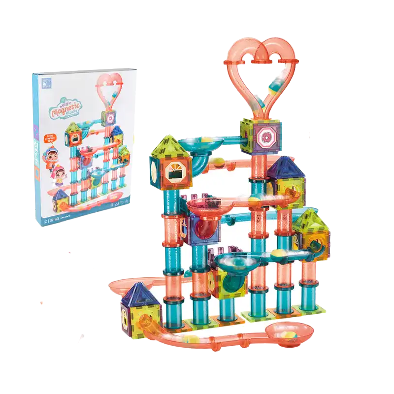 Magnetic Tiles Ball Run Set - Non LED - 262 Pieces