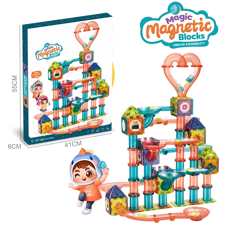 Magnetic Tiles Ball Run Set - Non LED - 262 Pieces