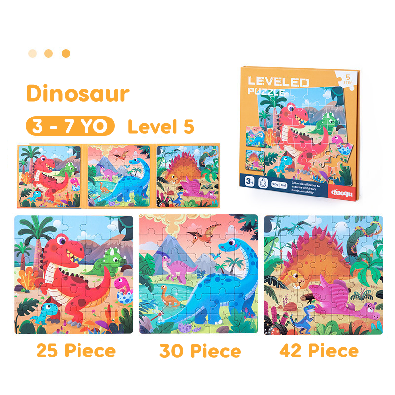 Magnetic 3 IN 1 Puzzles Book - Leveled Jigsaw