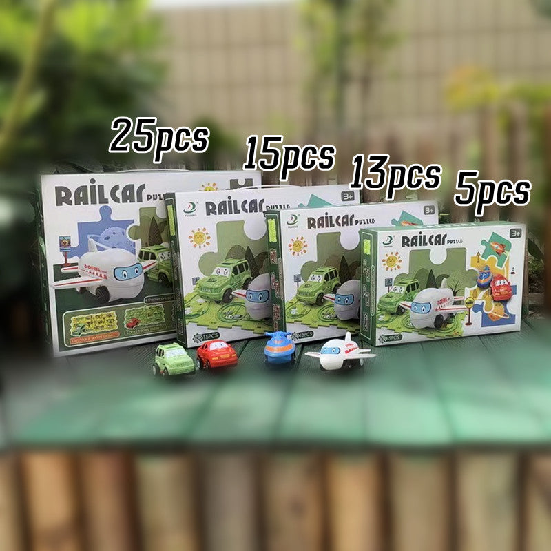 Rail Car Maze Puzzle - 15 Pieces
