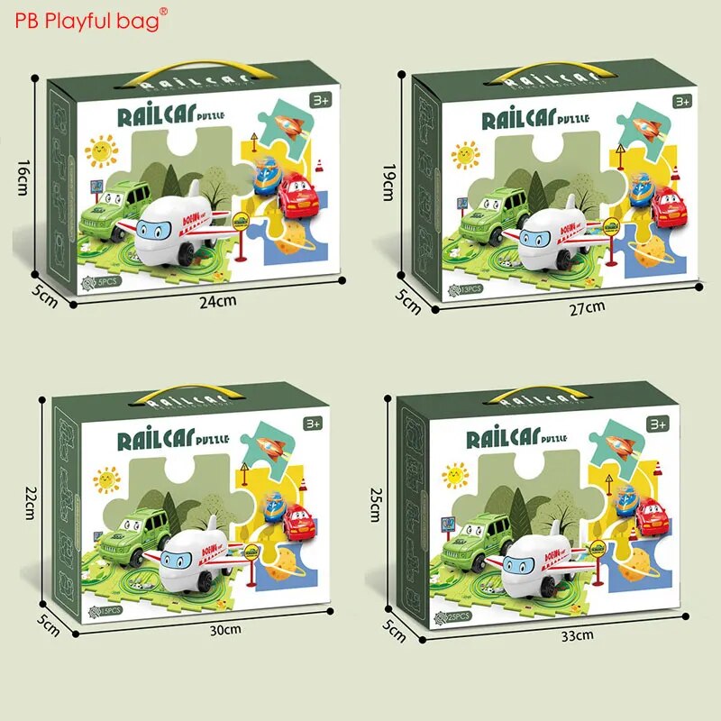 Rail Car Maze Puzzle - 15 Pieces