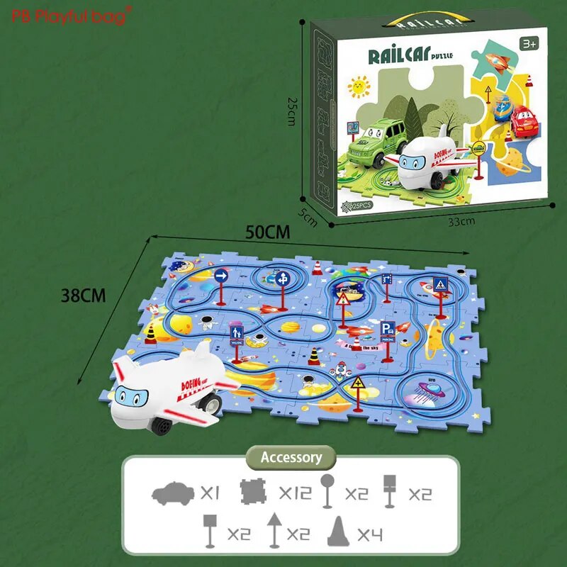 Rail Car Maze Puzzle - 25 Pieces
