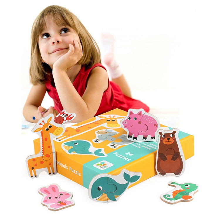 Montessori Matching Puzzles - Animals
