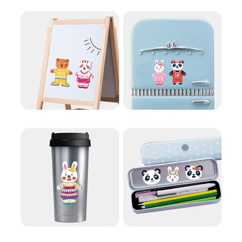 Magnetic Bear Family Dress Up Puzzle
