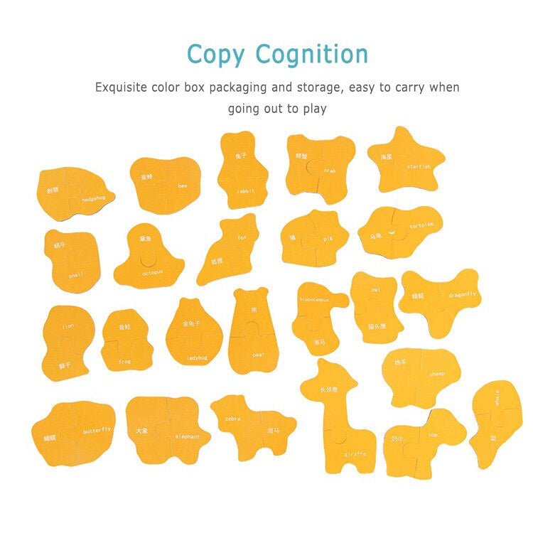 Montessori Matching Puzzles - Fruits & Vegetables