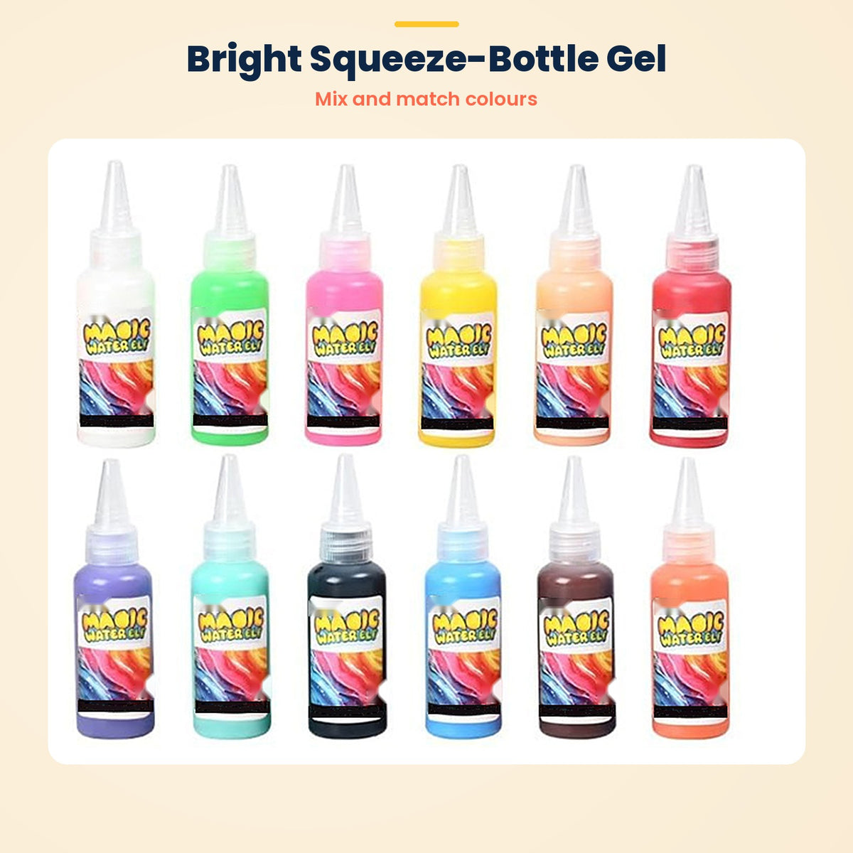 Magic Water Elf Gel DIY Kit | 12 Colours, 12 Moulds | Ages 3+