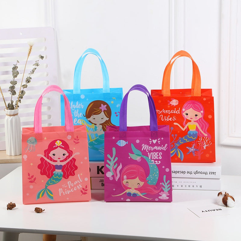Non-Woven Party Goodies Bag - Mermaid (12 Bags/Pack)