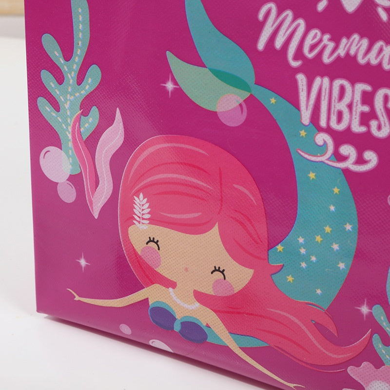Non-Woven Party Goodies Bag - Mermaid (12 Bags/Pack)