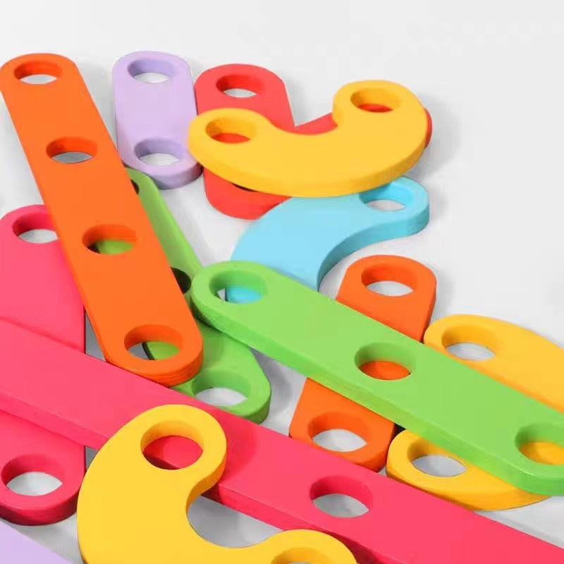Wooden Montessori Pegboard Puzzle