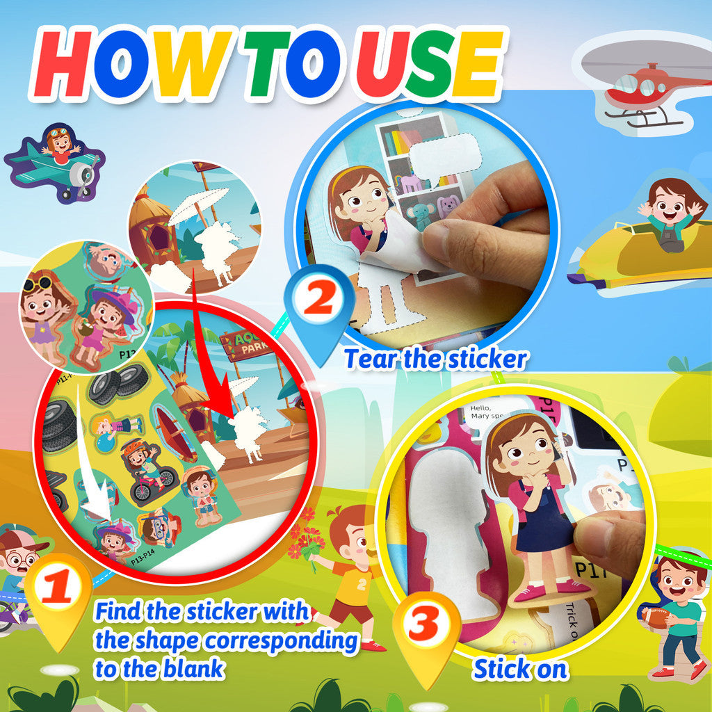 20 Sets Sticker Books for Kids 2-6