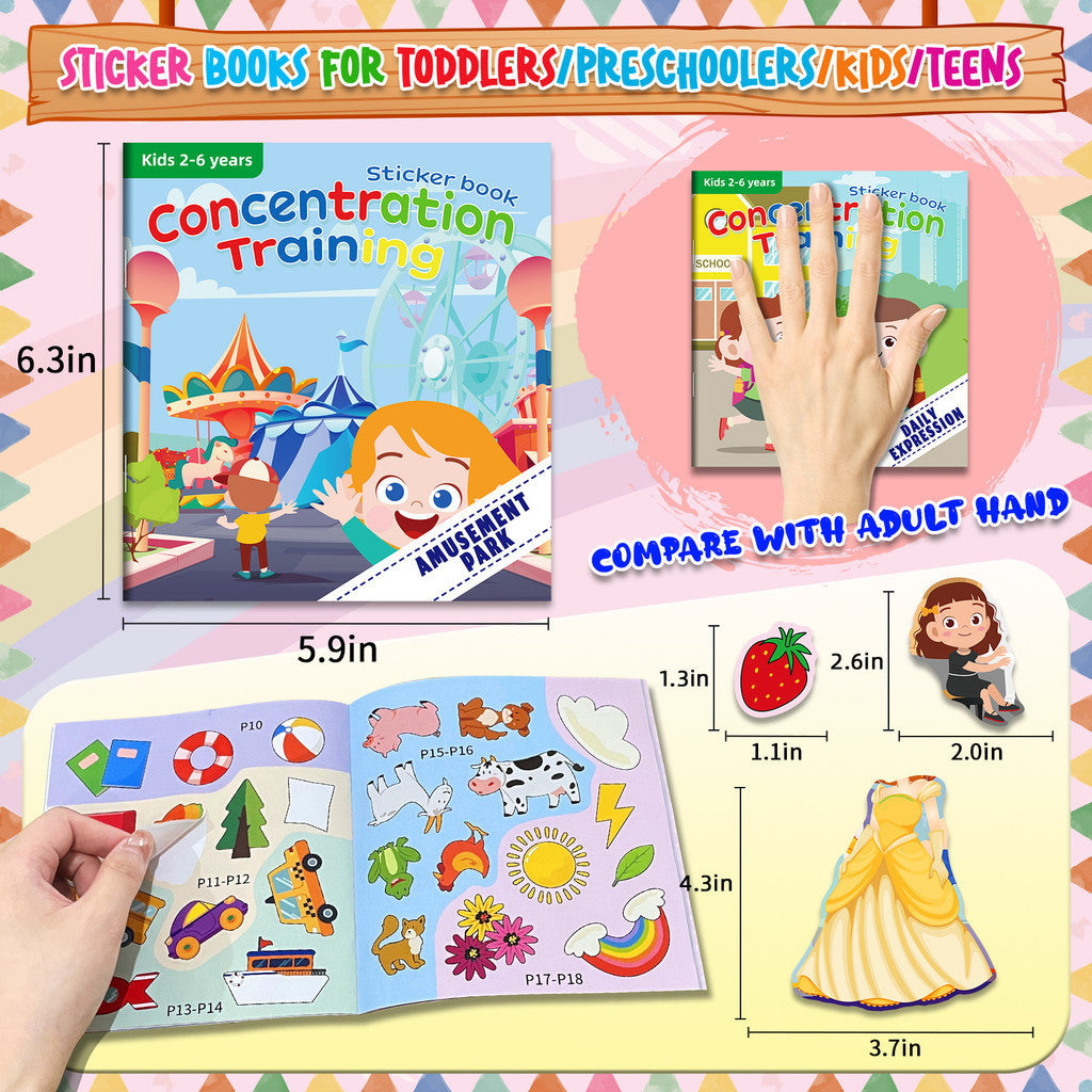 20 Sets Sticker Books for Kids 2-6