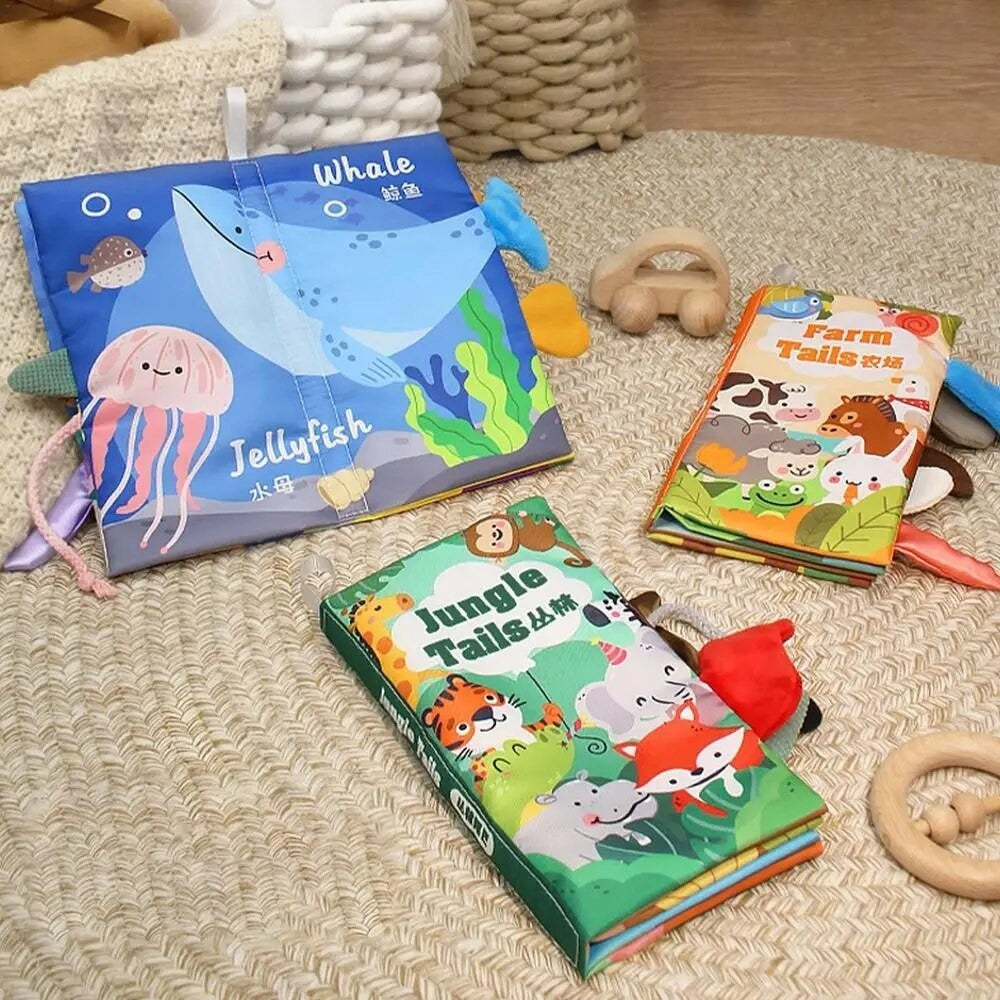 Baby Soft Cloth Books With Tail