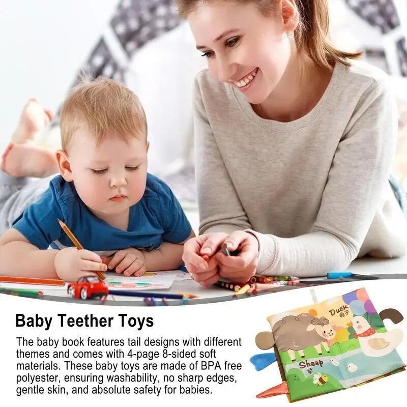 Baby Soft Cloth Books With Tail