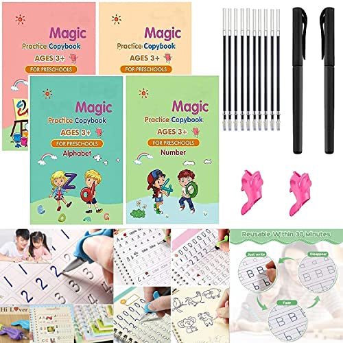 4A Size Magic Groove Copy Book (4 Books/Set)