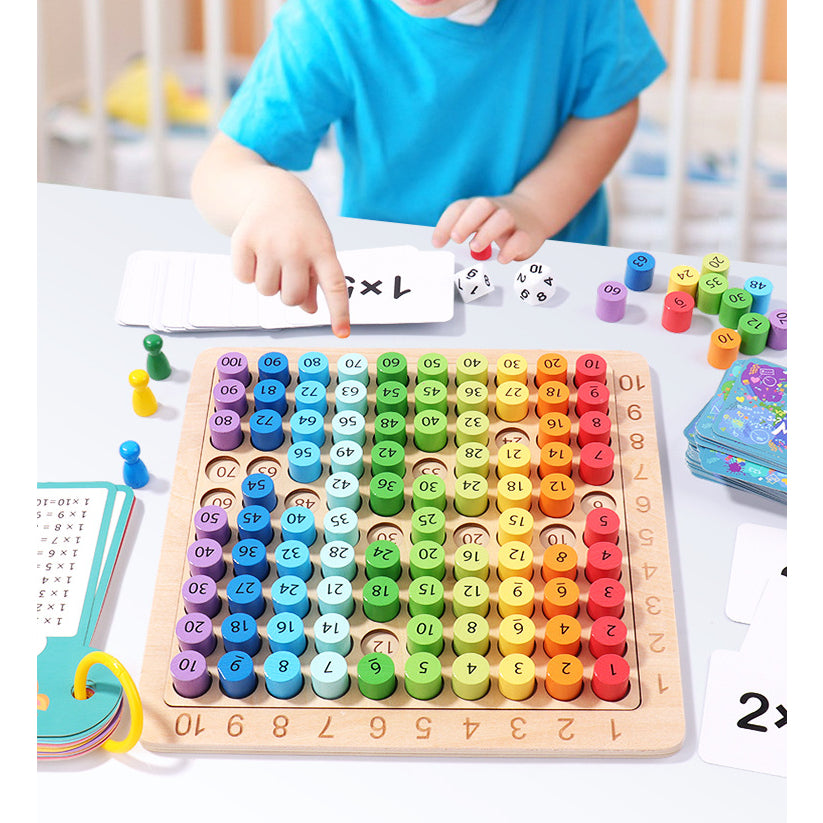 Wooden Montessori Multiplication Board Game
