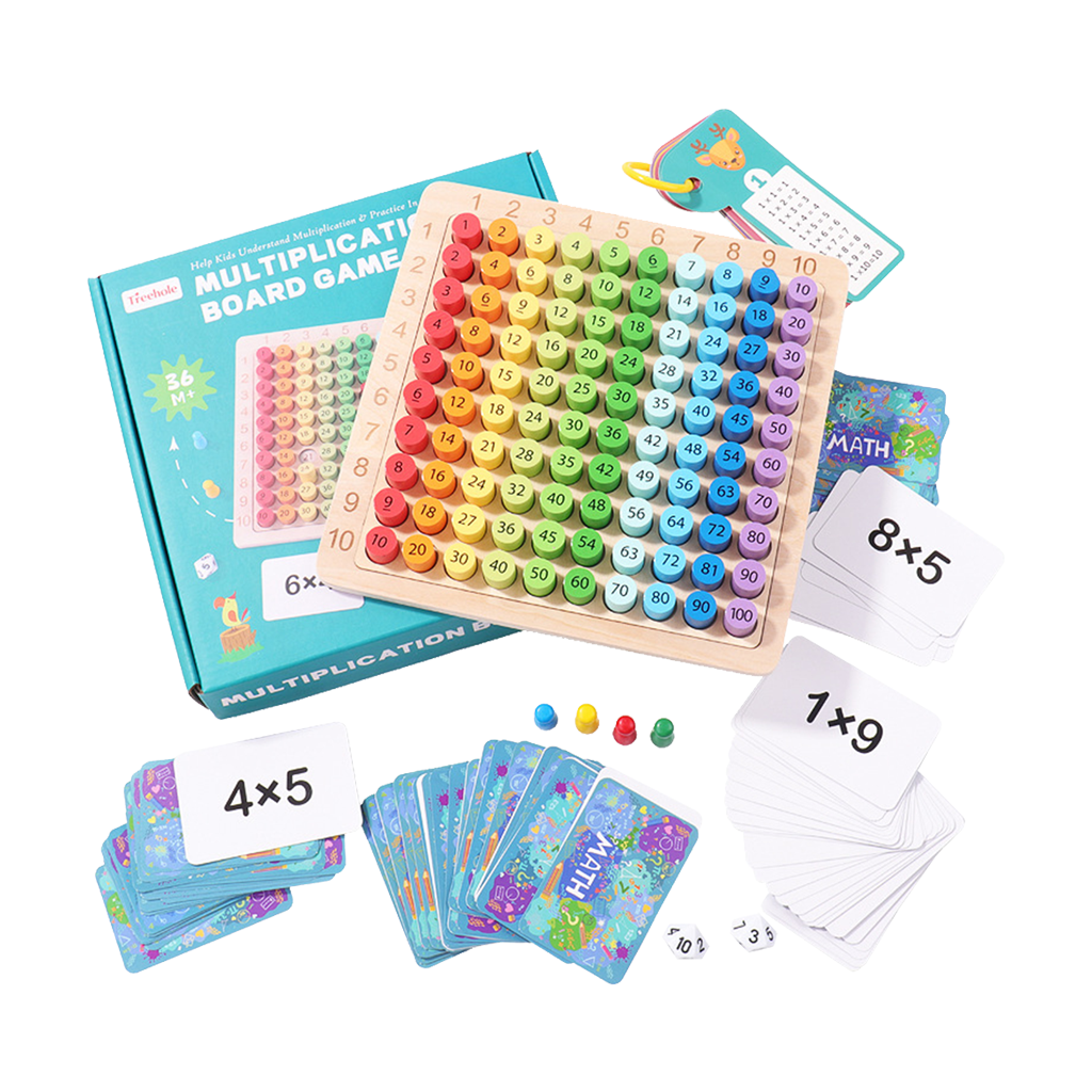 Wooden Montessori Multiplication Board Game