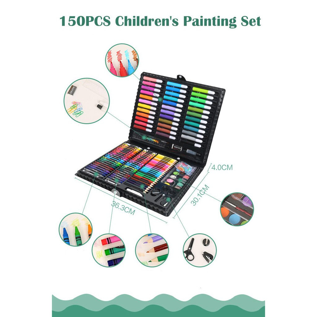 150-Piece Art Set - Colour Pencil, Marker, Crayon, Water Colour/Paint
