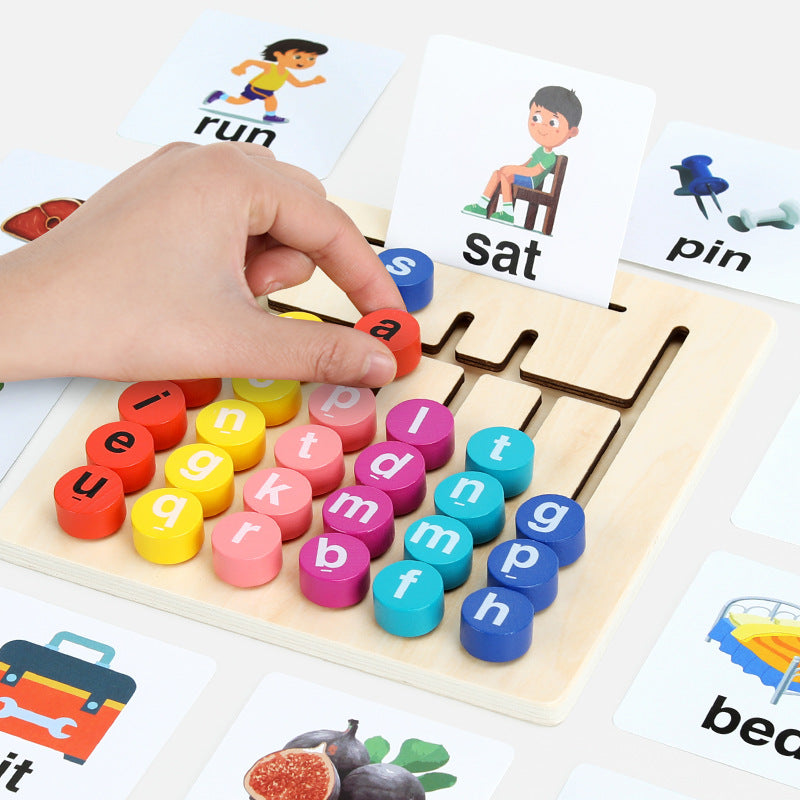 Wooden Montessori Vowel Letter Walk Game