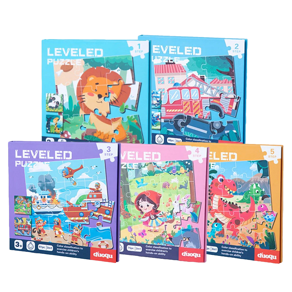 Magnetic 3 IN 1 Puzzles Book - Leveled Jigsaw