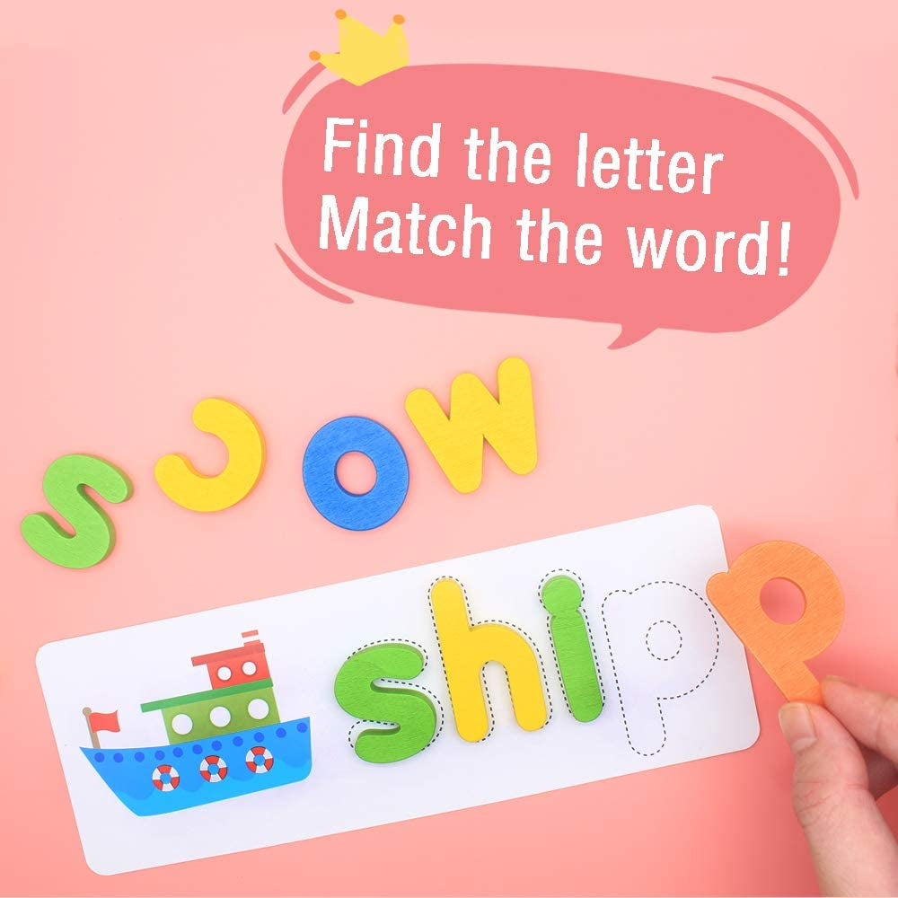 Montessori Wooden Alphabet Spelling Game