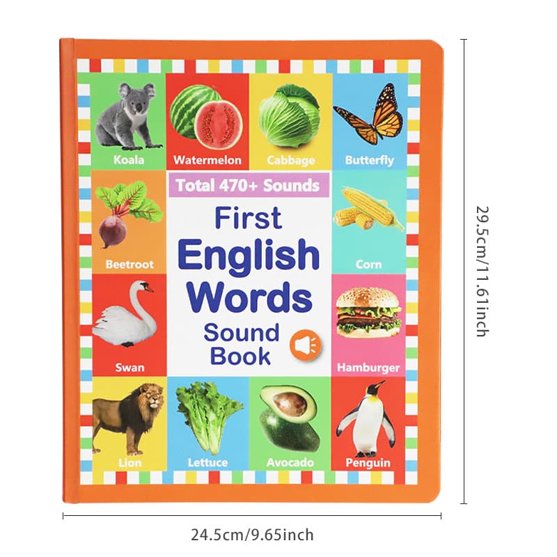 Kids English Sound Book | Interactive Learning Toy with 21 Themes & 470+ Sounds for Ages 3+
