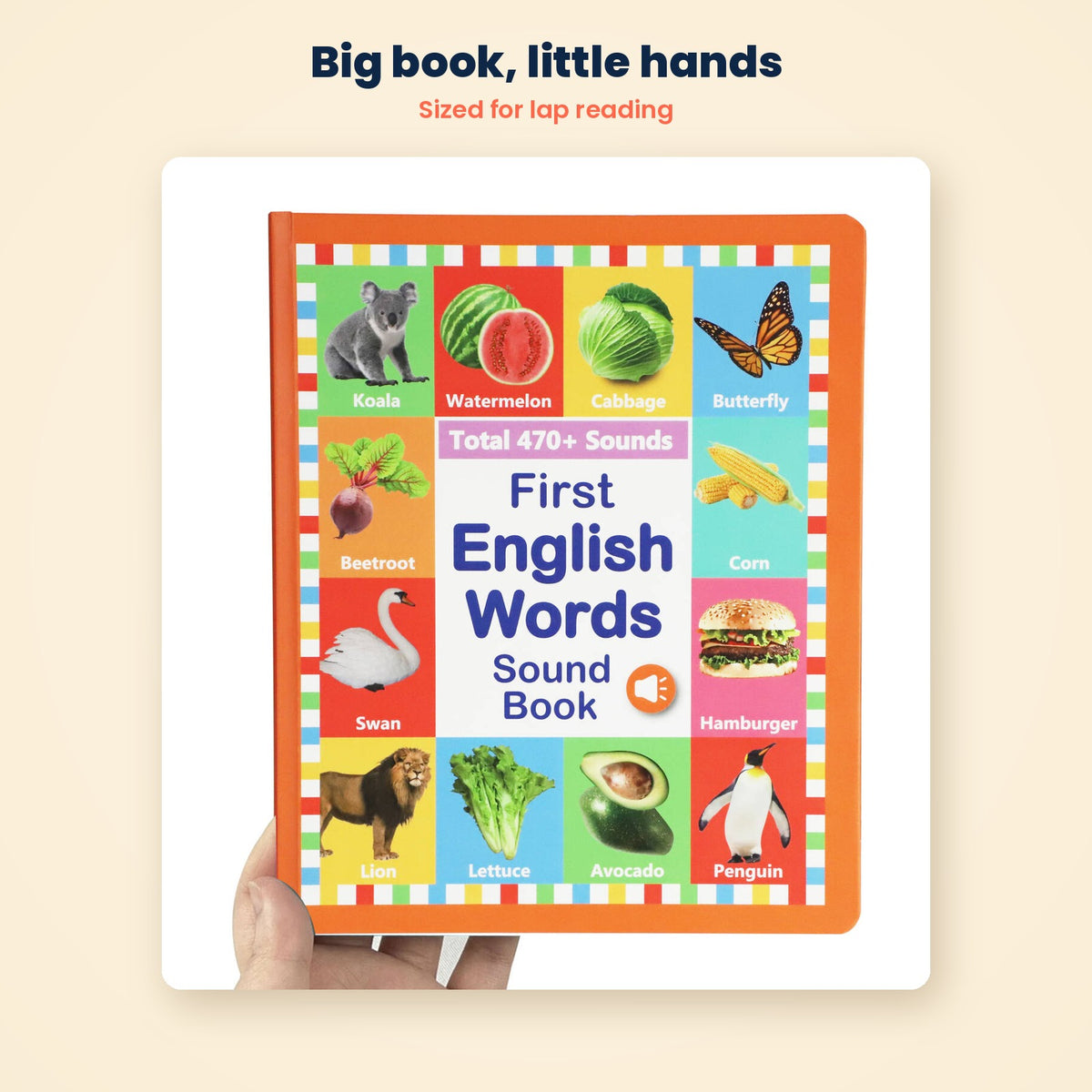 English Talking Sound Book | 470+ Words, 21 Themes, Piano | Ages 3+