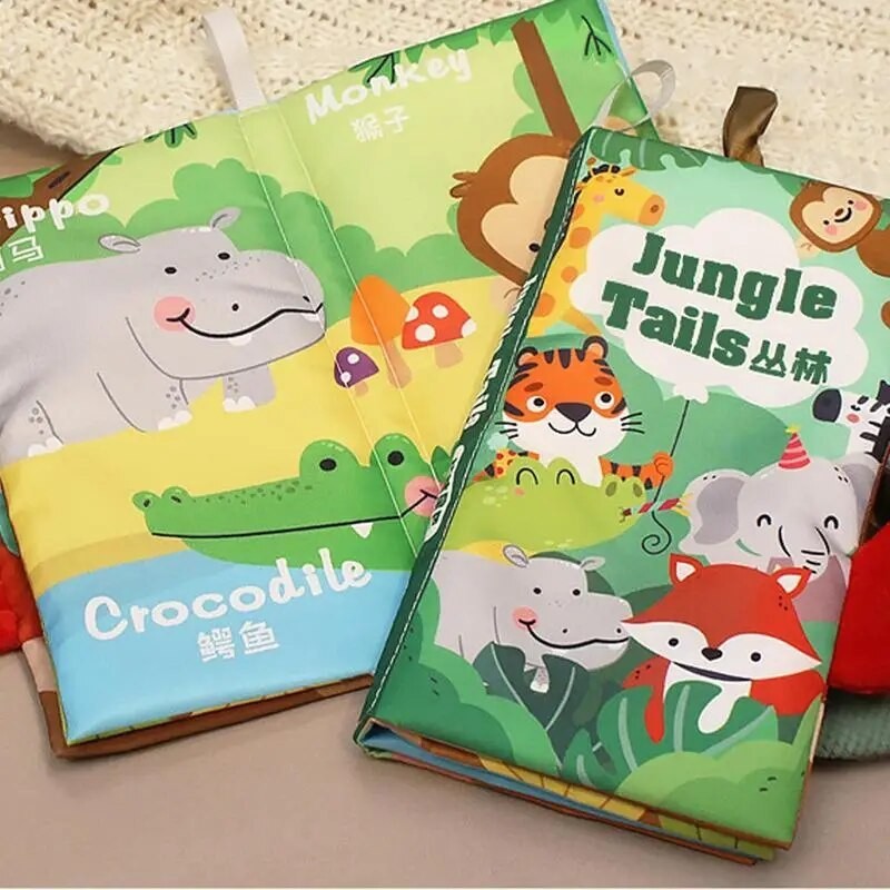 Baby Soft Cloth Books With Tail