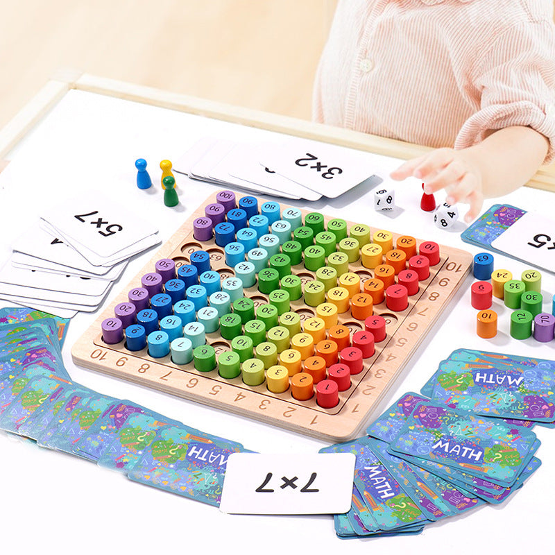 Wooden Montessori Multiplication Board Game